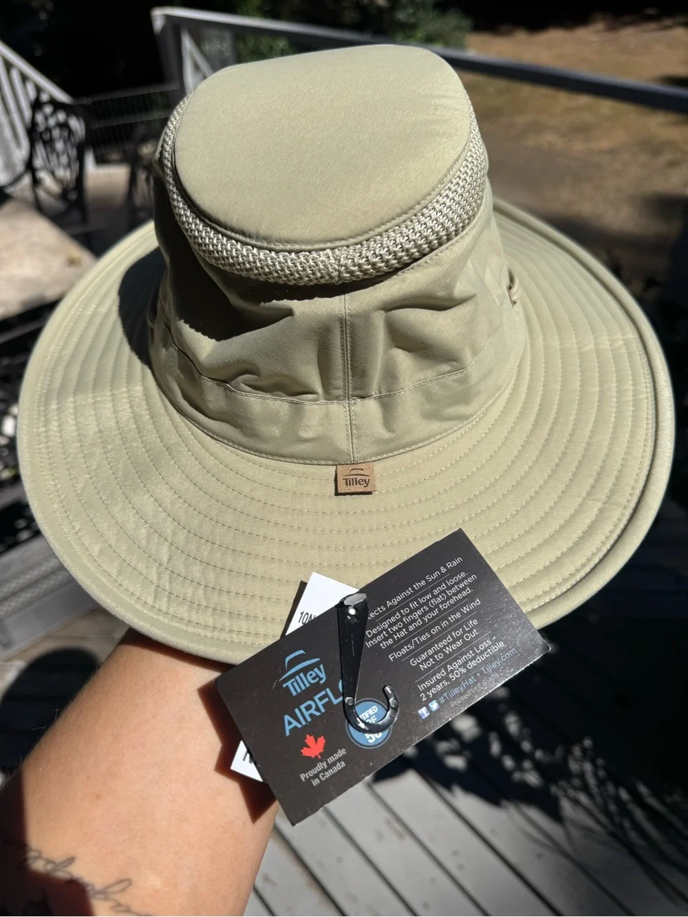 Tilley Men’s Airflo taupe Sun Hat